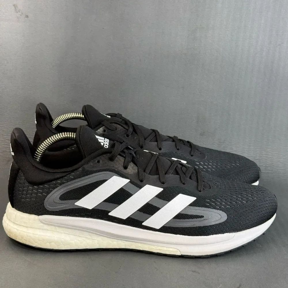 Adidas SolarGlide 4 ST 'Black Grey' athletic sneaker shoes men’s size 10